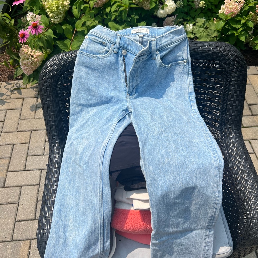 Abercrombie & Fitch Light Blue Straight Leg Jeans